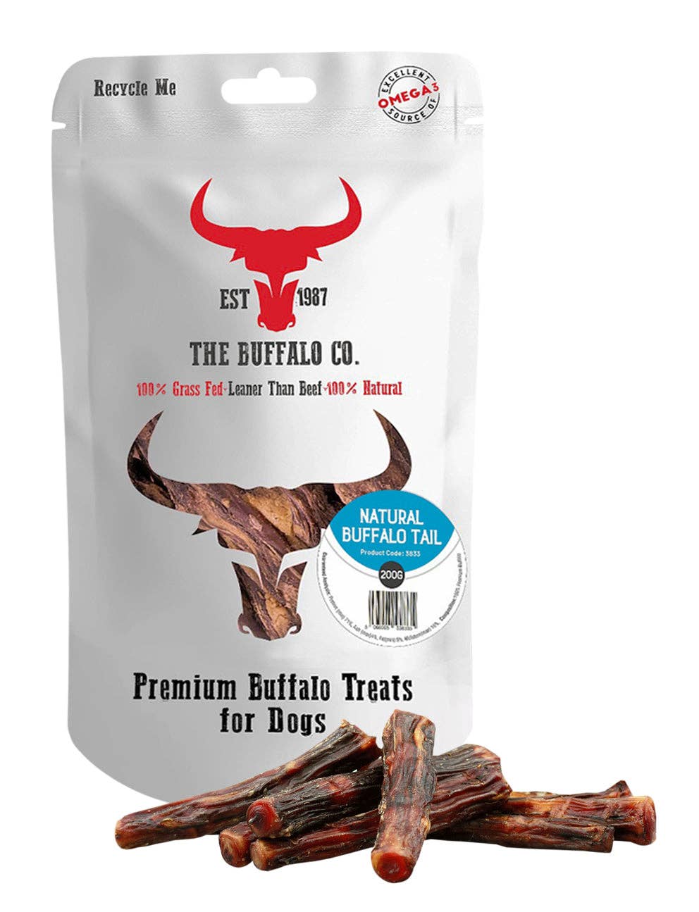 The Buffalo Co. - Buffalo Tail-Dog Treats-200g