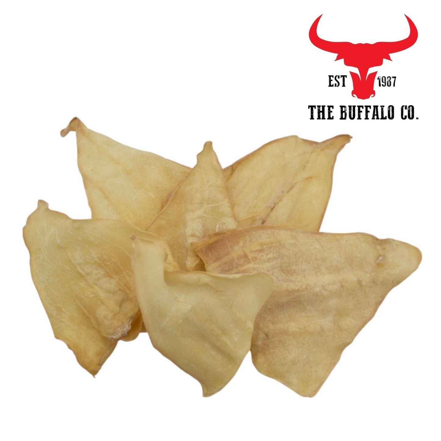 The Buffalo Co. - Buffalo Ears-Dog Treats-10 Ears- only 3% Fat