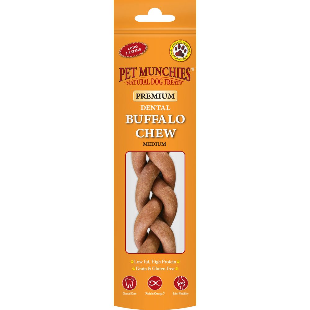 Pet Munchies Medium Dental Buffalo Chews 55g