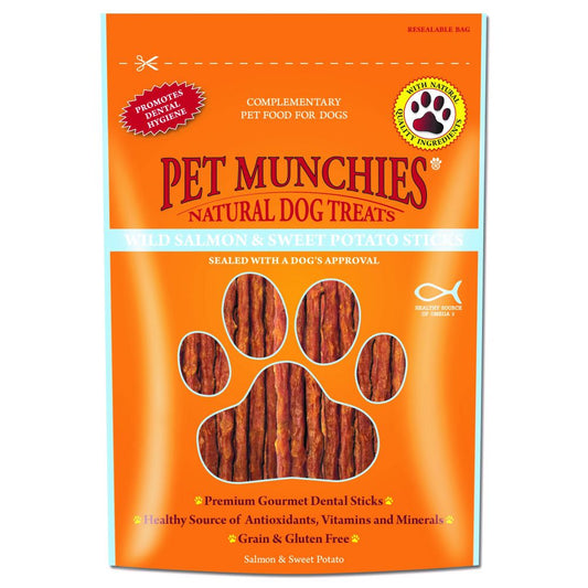 Pet Munchies Wild Salmon and Sweet Potato 90g