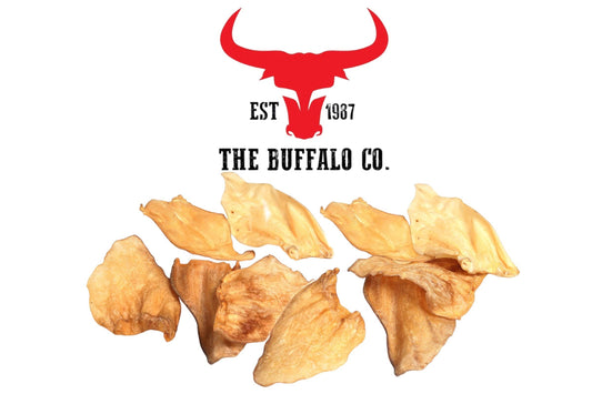 The Buffalo Co. - Buffalo Ears-Dog Treats-10 Ears- only 3% Fat