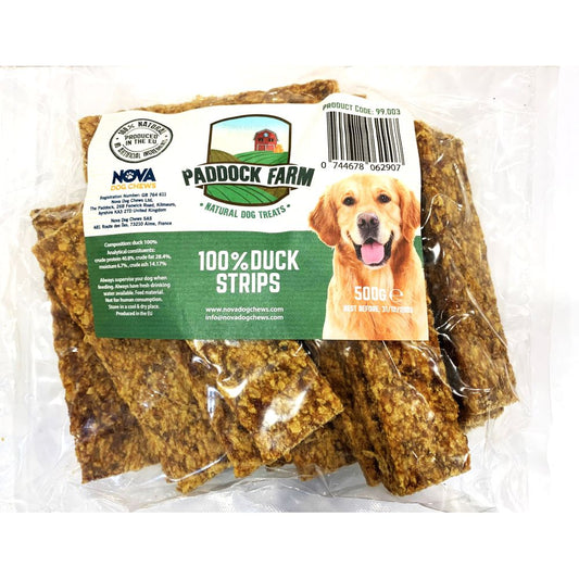 Paddock Farm 100% Duck Strips 500g