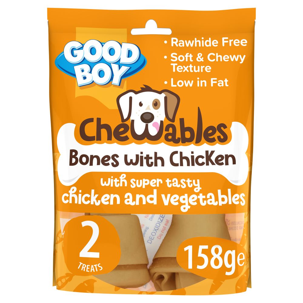Good Boy Chewables Chicken Medium Bones (2pk) 158g
