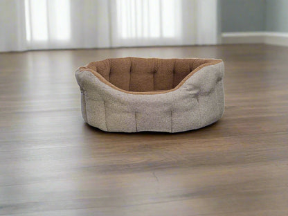 Premium Orkney Tweed Fleece Lined Bolster Beds