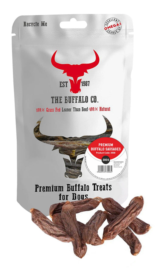 The Buffalo Co. - Premium Buffalo Sausage-Dog Treats-300g