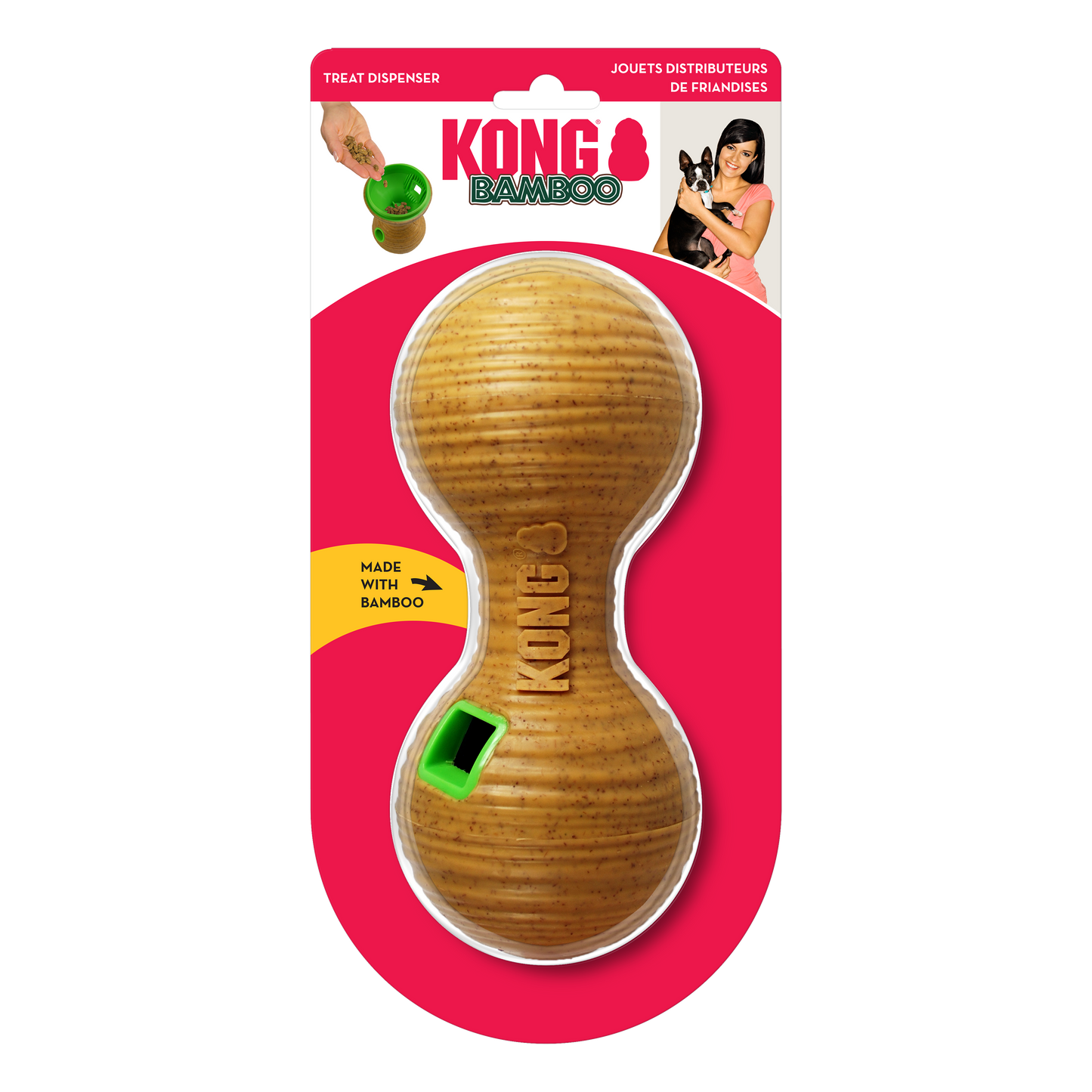 Kong Bamboo Feeder Dumbbell (Medium)