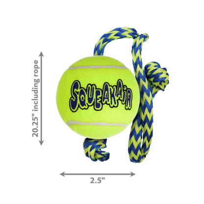 Kong SqueakAir Ball with Rope (Medium)