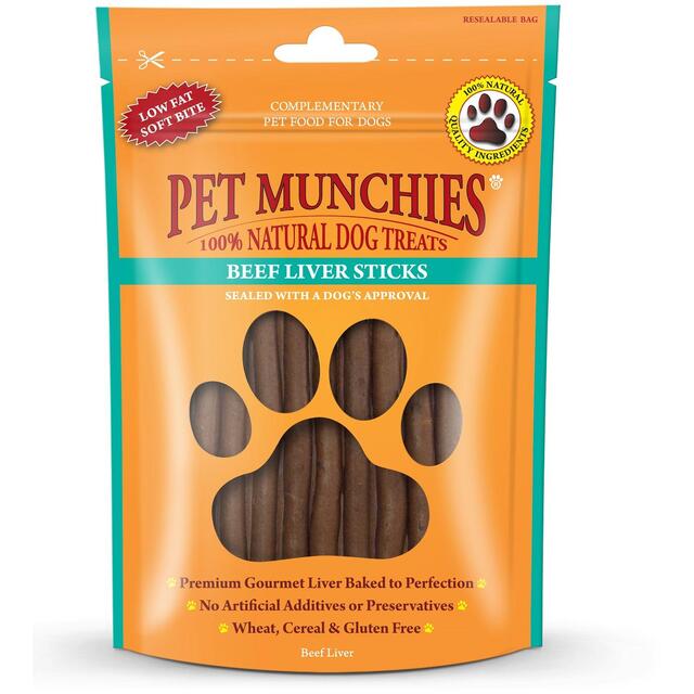 Pet Munchies Beef Liver Sticks 90g