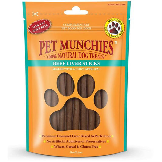 Pet Munchies Beef Liver Sticks 90g